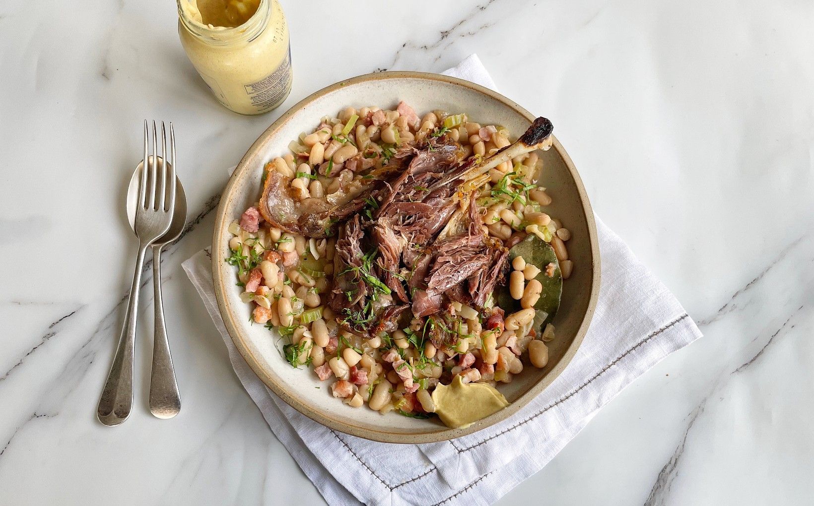 Easy Confit Duck Leg Cassoulet