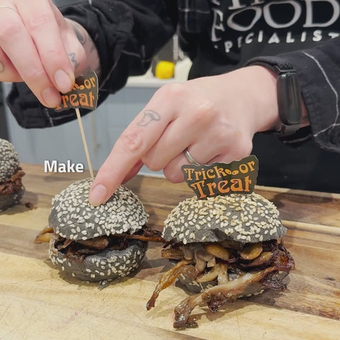 Black Seeded Slider Bun Burgers