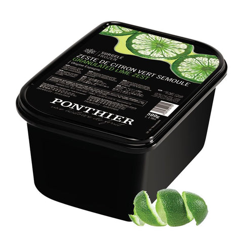 Granulated Lime Peel Zest, Ponthier, Frozen, 500g Classic Fine Foods UK Ltd RH-VZ4J-SITG