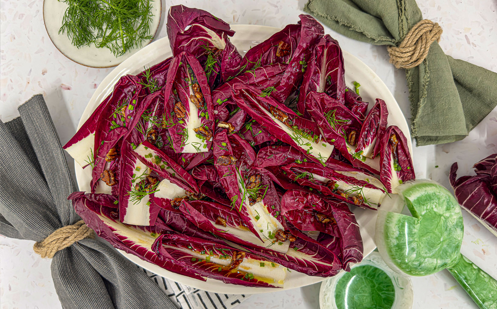 Radicchio Salad with Caramelised Pecans