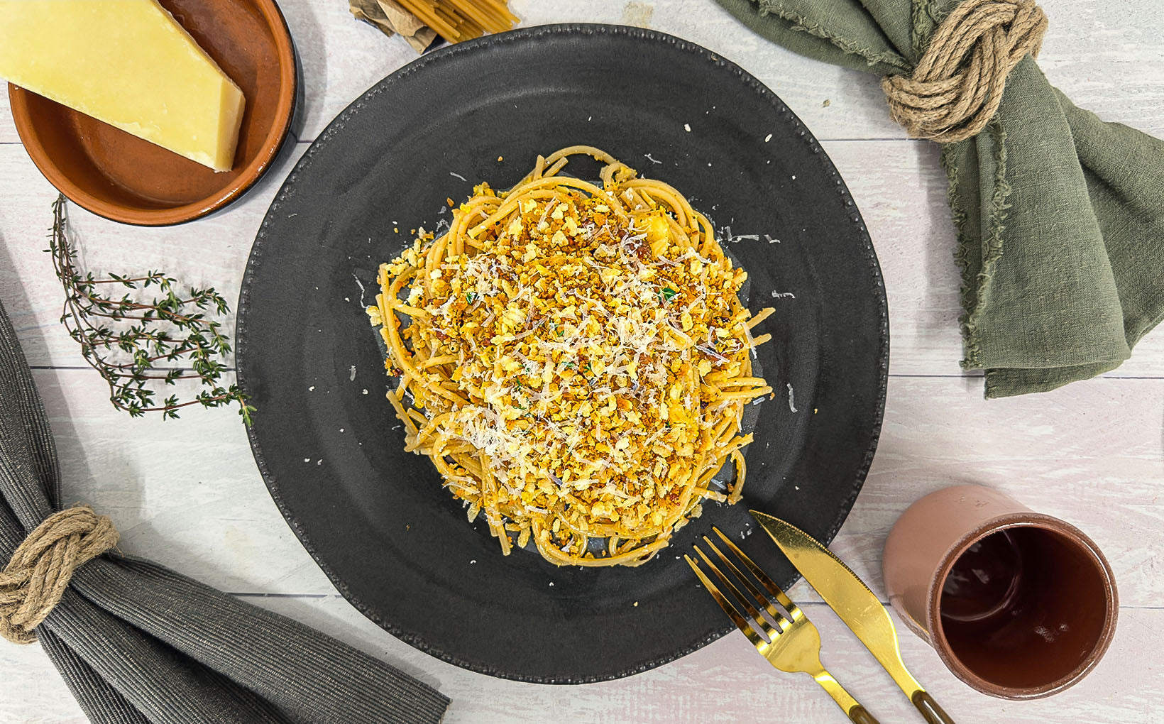 Yellow Cauliflower & Guanciale Pasta