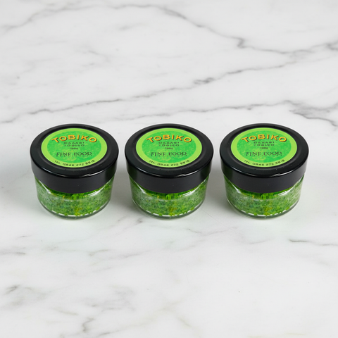 Wasabi Tobiko, Frozen, 3 x 100g Gourmet House CAVI-ALCA-0000638-149