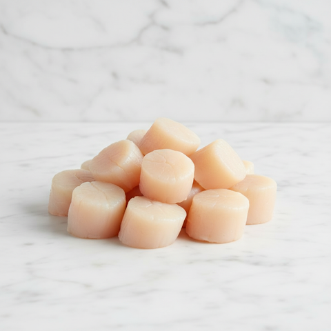 Wild Scallop Meat, Refreshed, Roeless, Unsoaked, 1kg Reach Food Service Ltd SEAF-SPSH-0000177-147